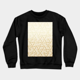 Tri Geo (Gold and White) Crewneck Sweatshirt